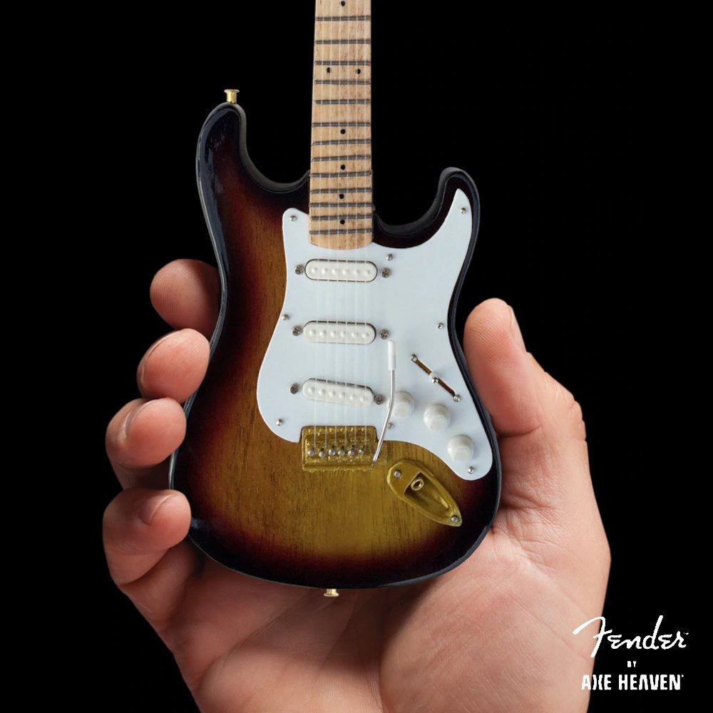 FENDER フェンダー (設立 80周年 ) - Stratocaster 60th Anniversary Sunburst / ミニチュア楽器 - PGS